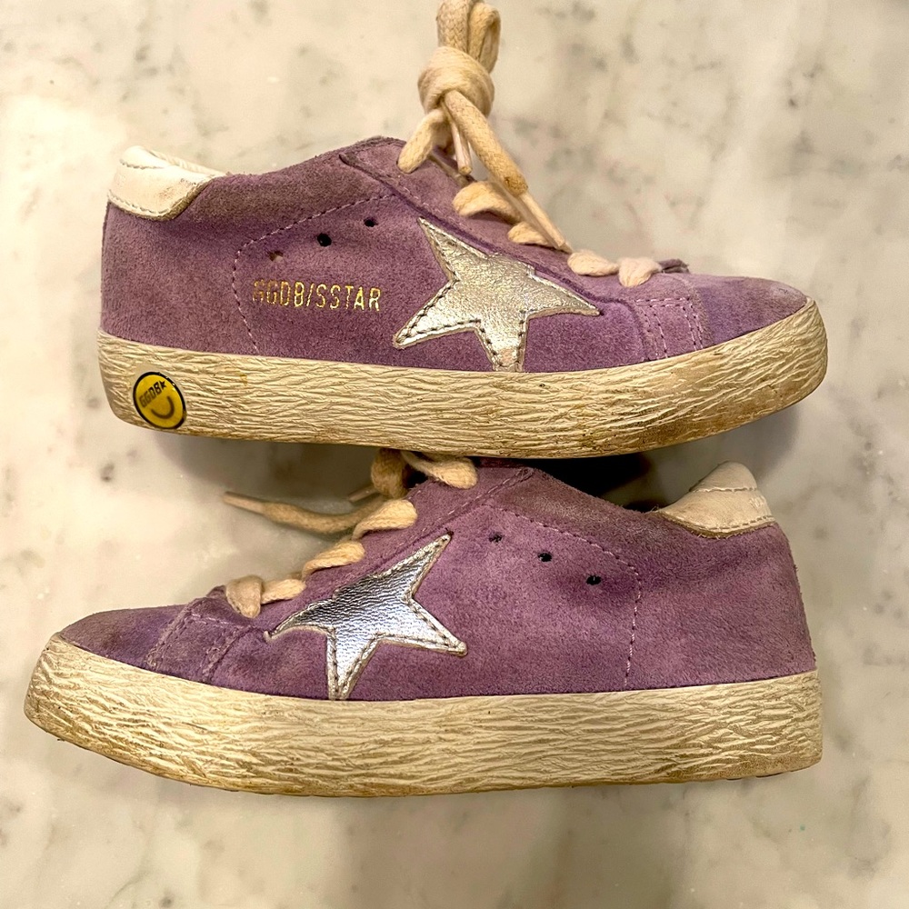 Golden Goose kids. Purple and silver.